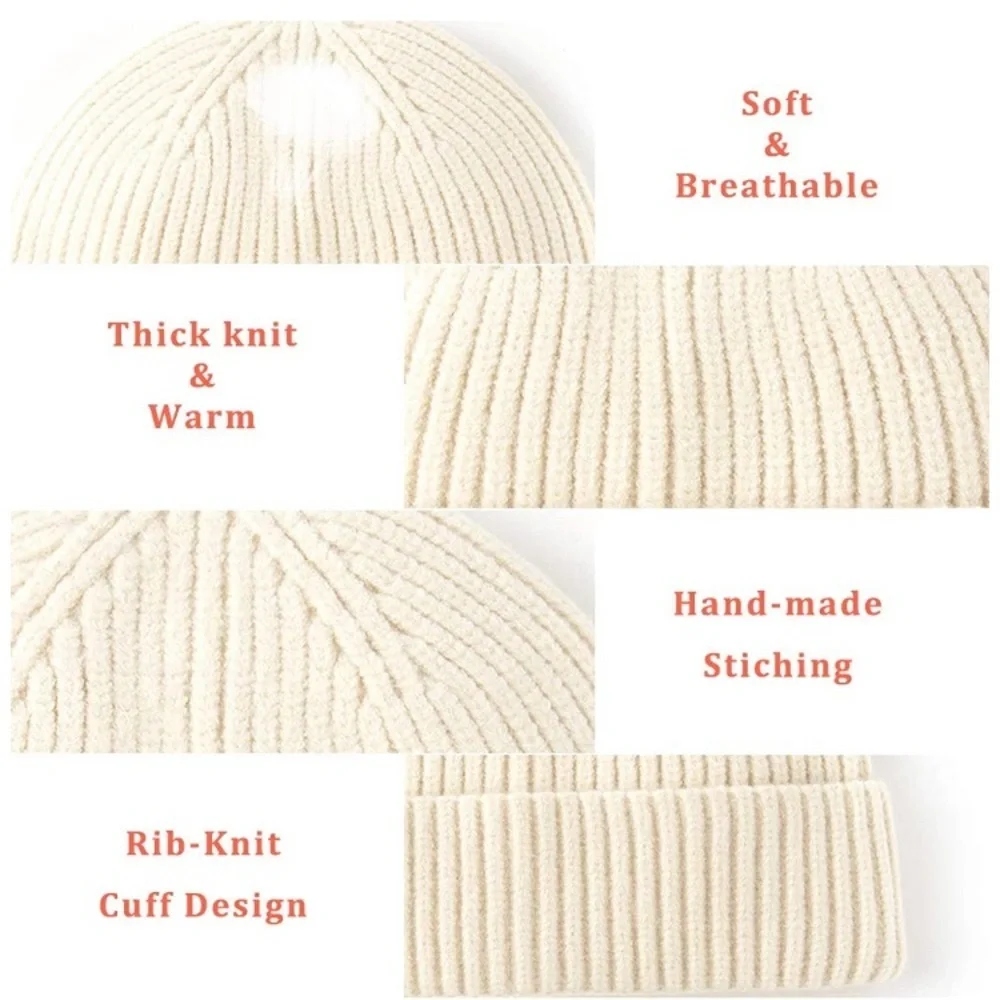 Wool Watch Fisherman Beanie Cap